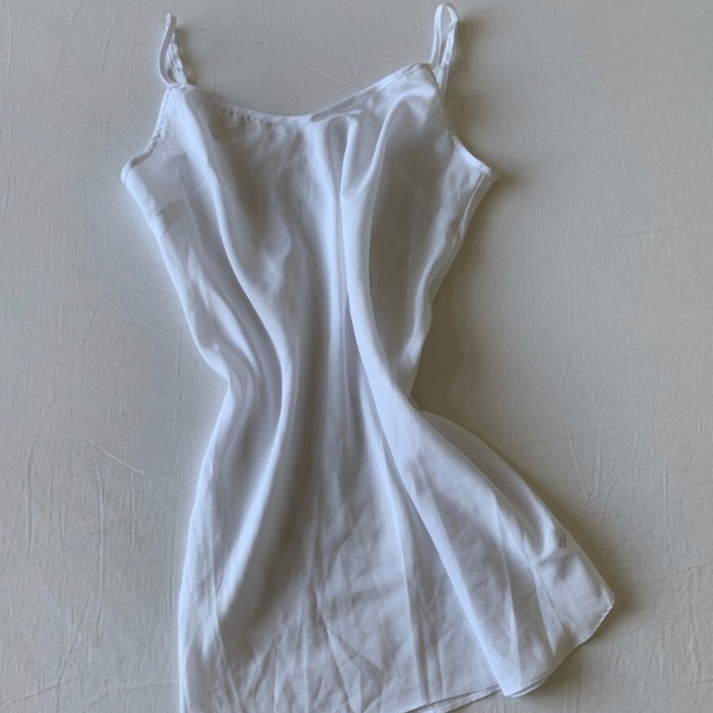 gap white slip dress